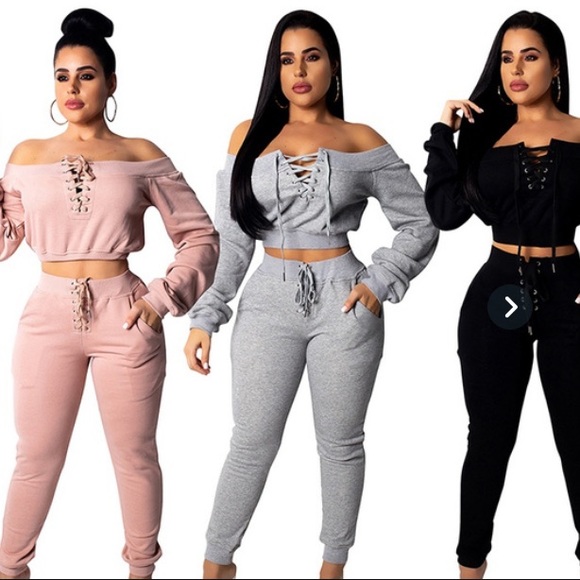 Pants - Sweatsuit cut small fit like 1x or large